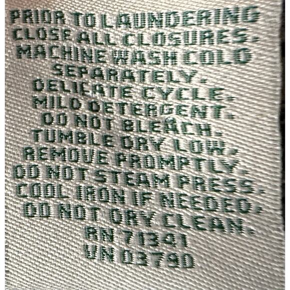 VTG LL Bean Jacket Womens XL Blue Canvas Chore Barn Coat Corduroy THINSULATE - Picture 5 of 12